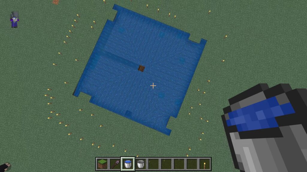 17×17マスに水を流した状態