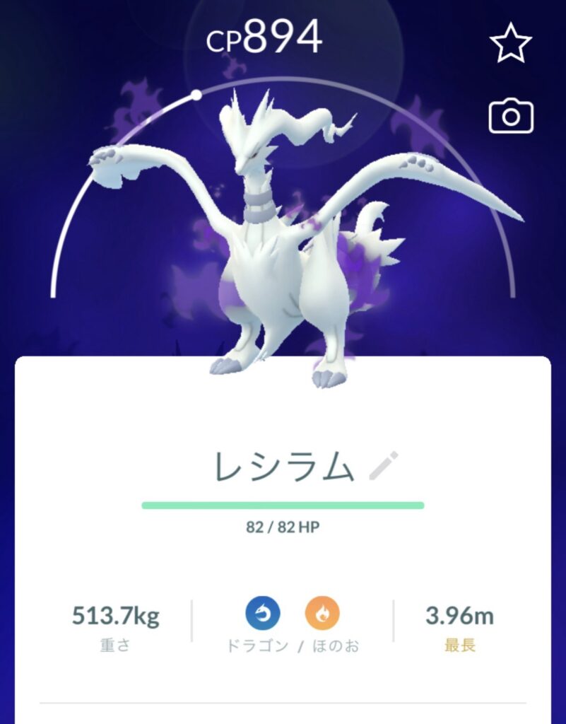 シャドウポケモン レシラム